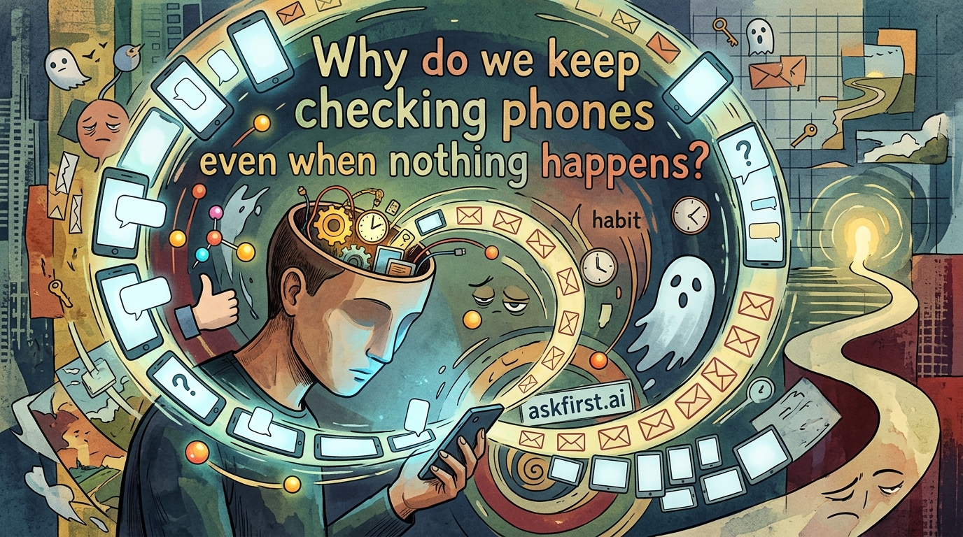 Why do we keep checking phones even when nothing happens? Why do we keep checking phones even when nothing happens?