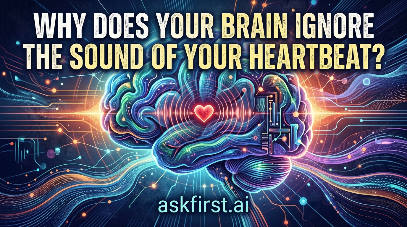 Why does your brain ignore the sound of your heartbeat? Why does your brain ignore the sound of your heartbeat?