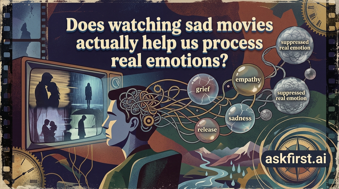 Does watching sad movies actually help us process real emotions? Does watching sad movies actually help us process real emotions?