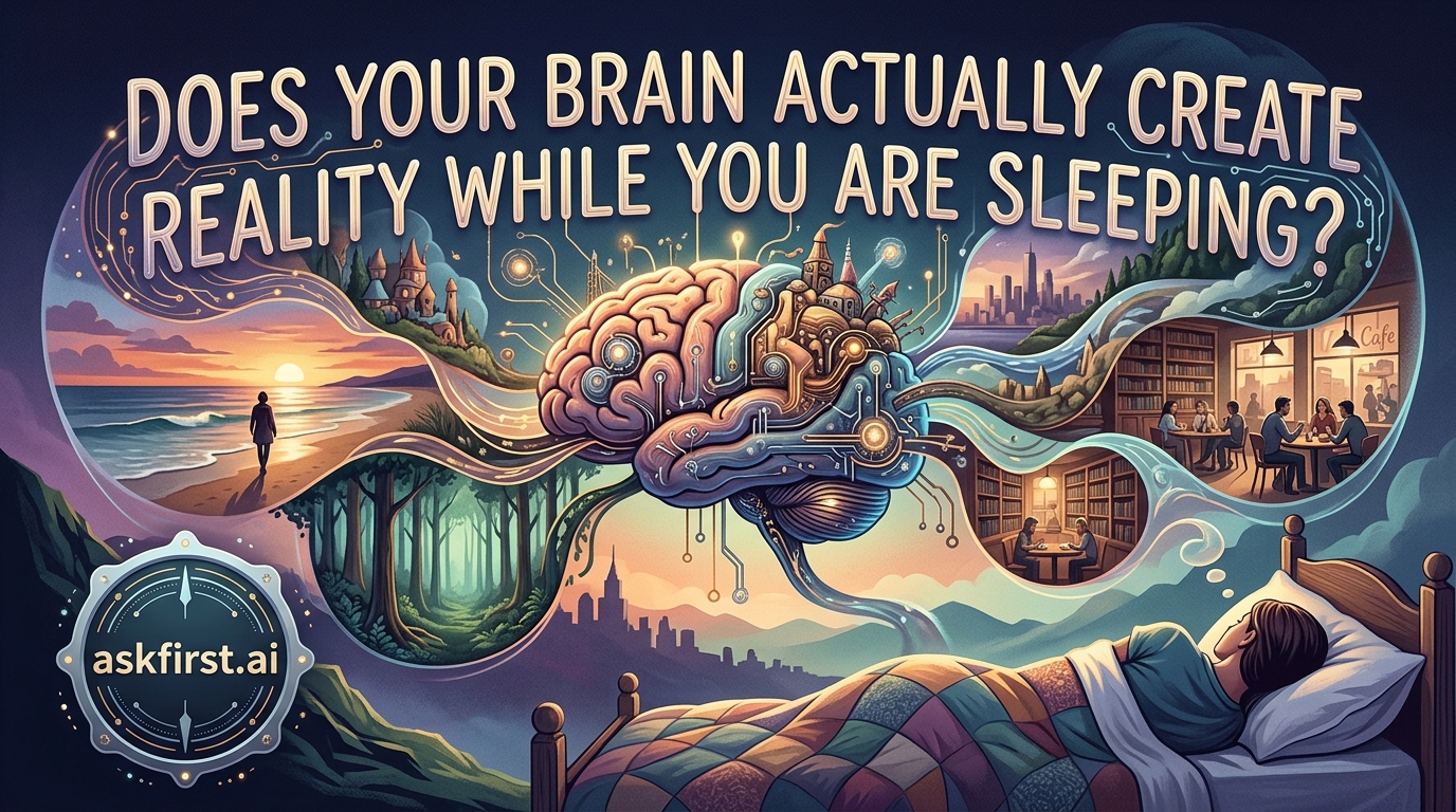 Does your brain actually create reality while you are sleeping? Does your brain actually create reality while you are sleeping?