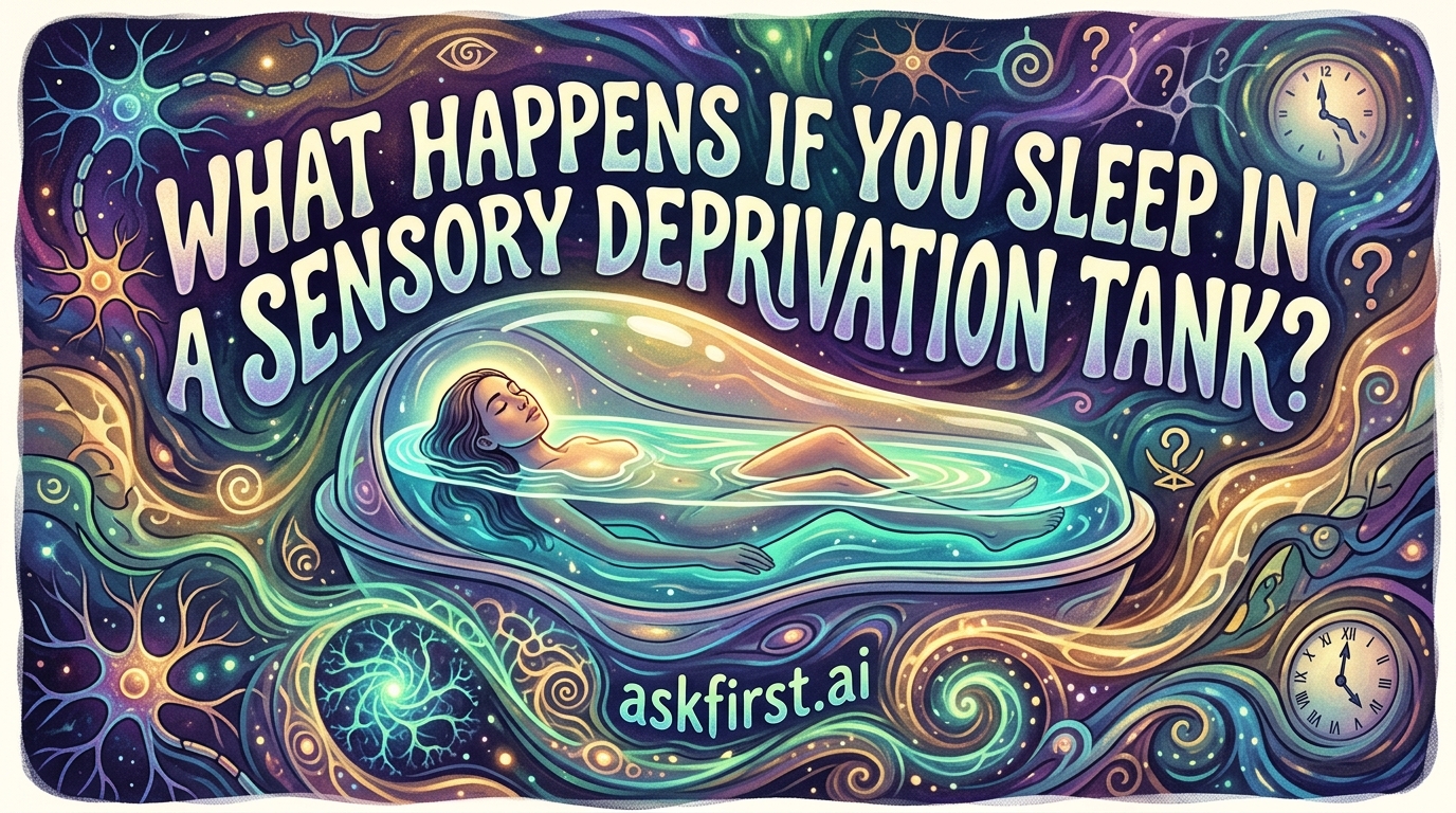 What happens if you sleep in a sensory deprivation tank? What happens if you sleep in a sensory deprivation tank?