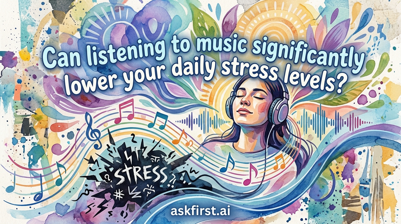 Can listening to music significantly lower your daily stress levels? Can listening to music significantly lower your daily stress levels?