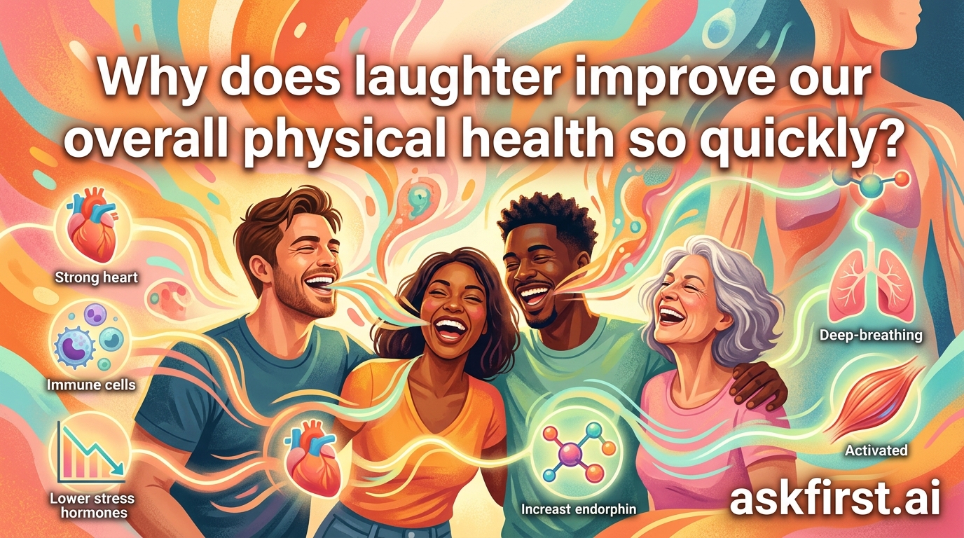 Why does laughter improve our overall physical health so quickly? Why does laughter improve our overall physical health so quickly?