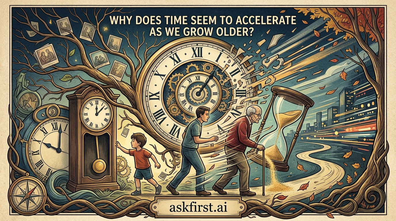 Why does time seem to accelerate as we grow older? Why does time seem to accelerate as we grow older?