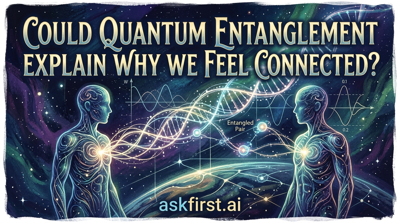 Could quantum entanglement explain why we feel connected? Could quantum entanglement explain why we feel connected?