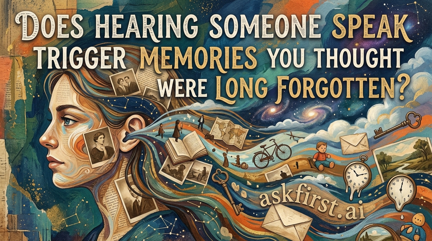 Does hearing someone speak trigger memories you thought were long forgotten? Does hearing someone speak trigger memories you thought were long forgotten?