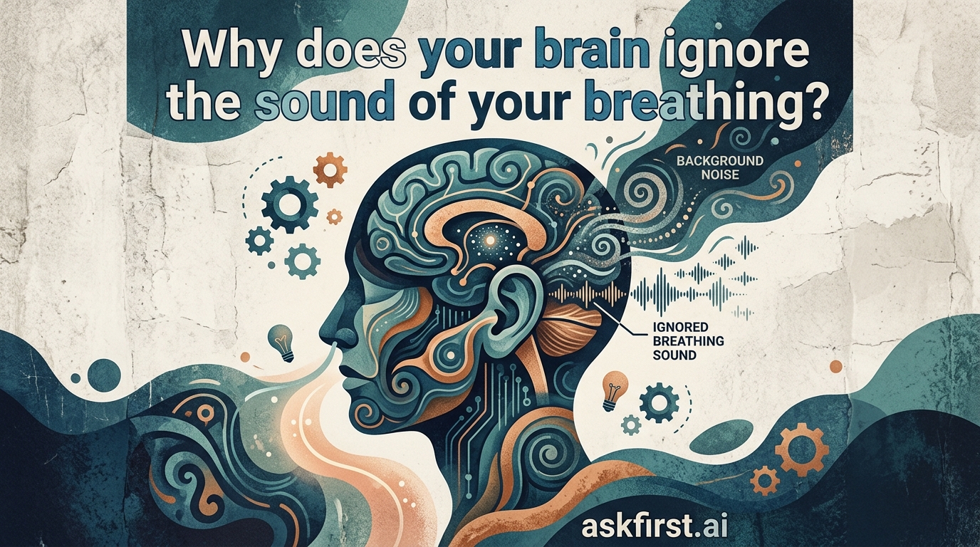 Why does your brain ignore the sound of your breathing? Why does your brain ignore the sound of your breathing?