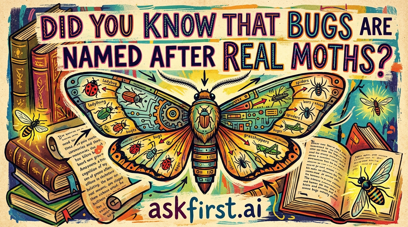 Did you know that bugs are named after real moths? Did you know that bugs are named after real moths?