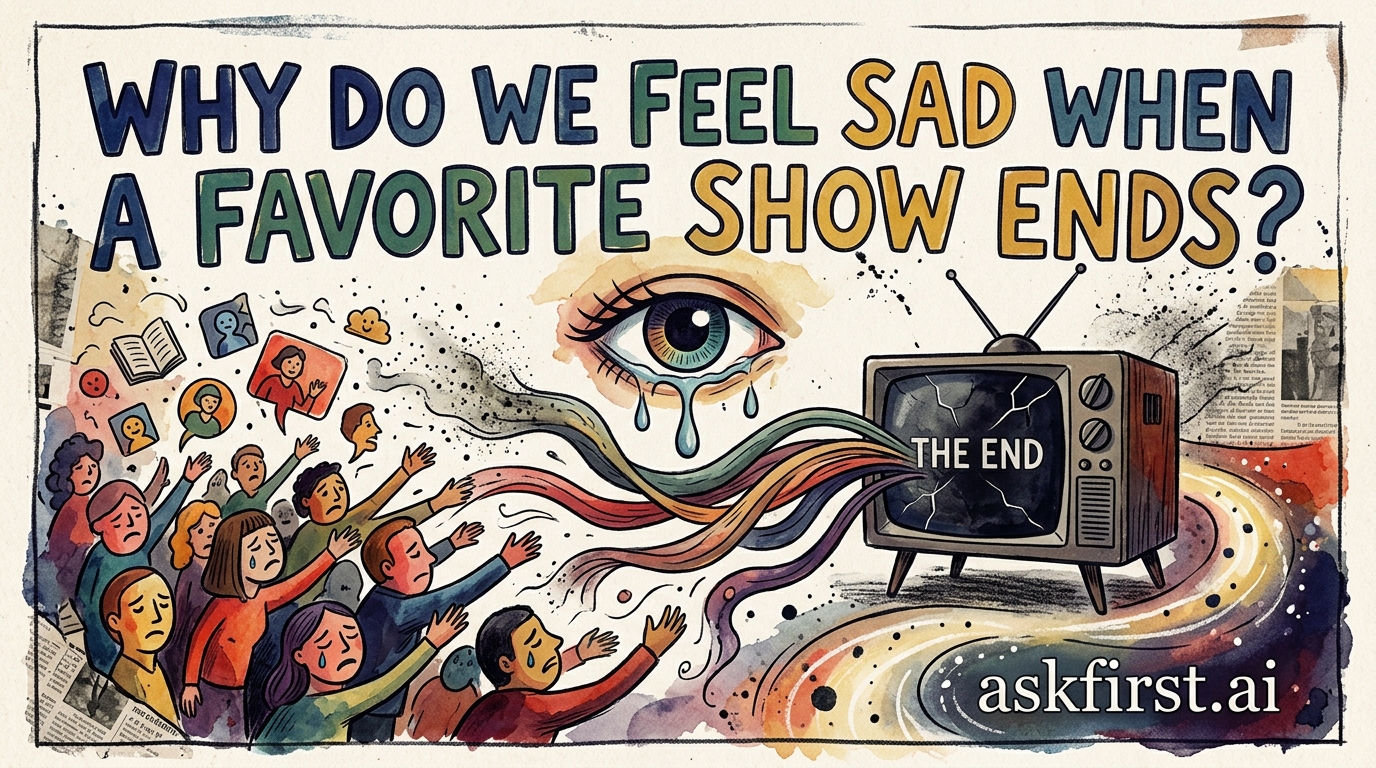 Why do we feel sad when a favorite show ends? Why do we feel sad when a favorite show ends?