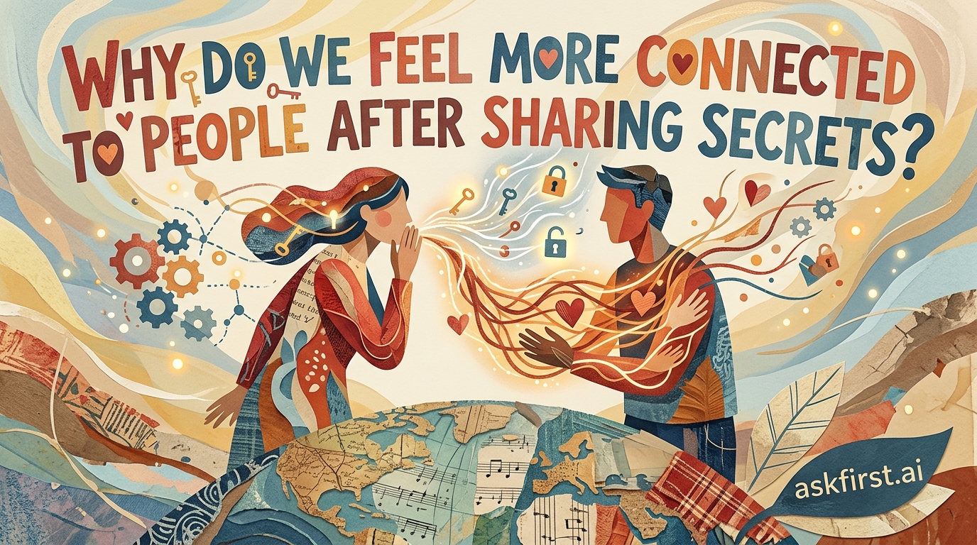 Why do we feel more connected to people after sharing secrets? Why do we feel more connected to people after sharing secrets?