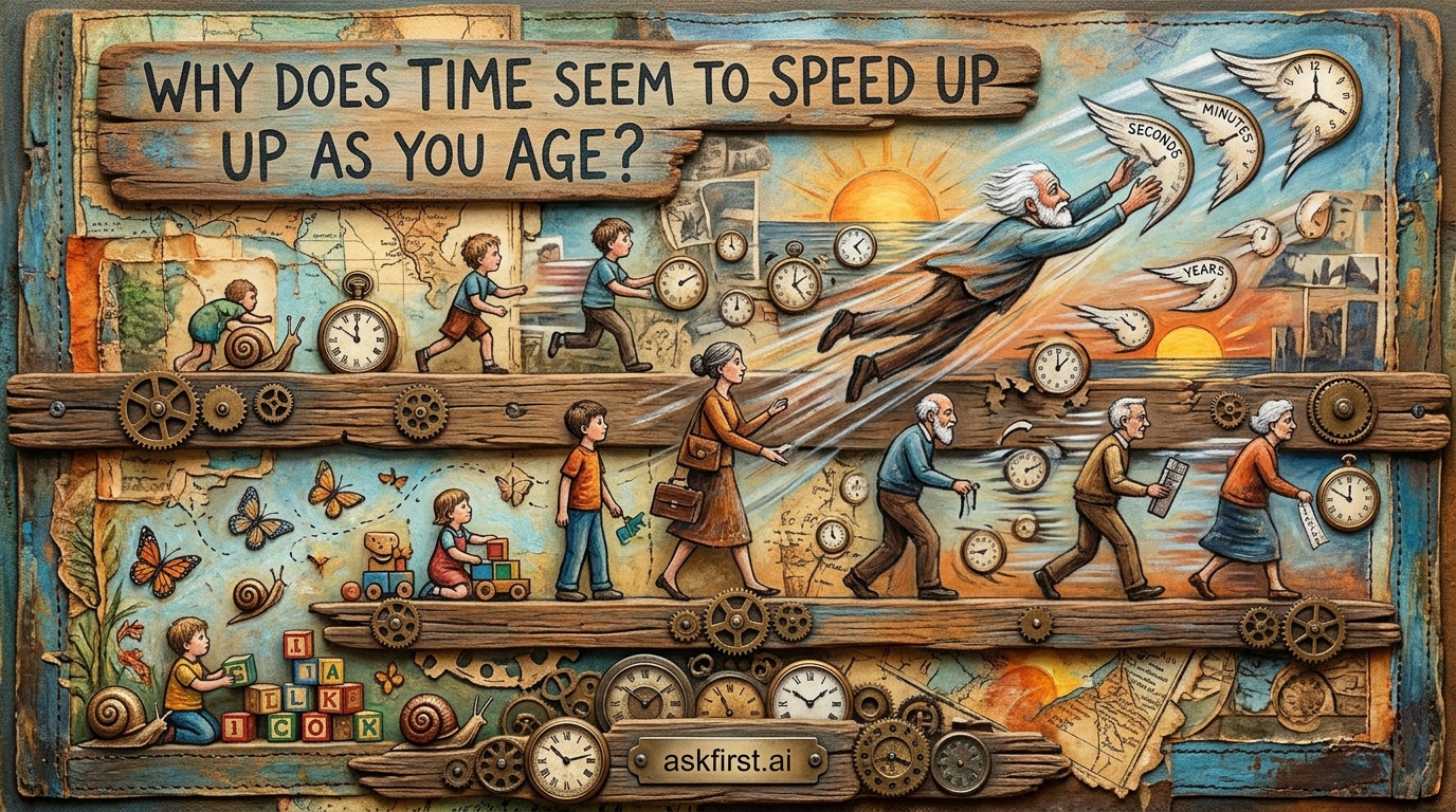 Why does time seem to speed up as you age? Why does time seem to speed up as you age?