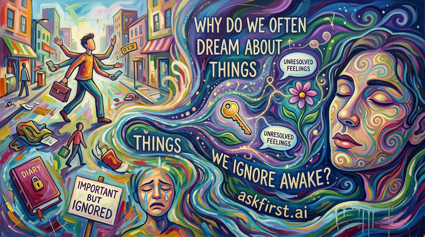 Why do we often dream about things we ignore awake? Why do we often dream about things we ignore awake?