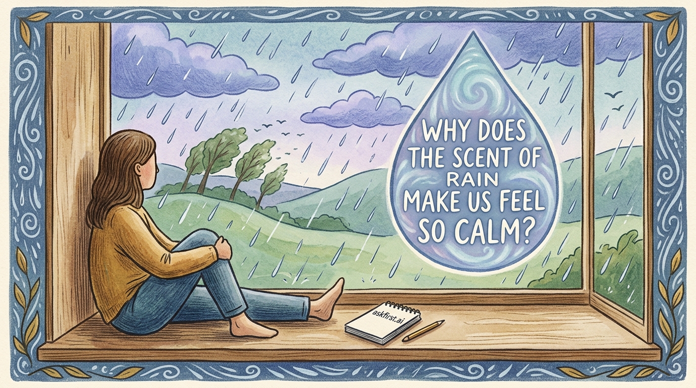 Why does the scent of rain make us feel so calm? Why does the scent of rain make us feel so calm?