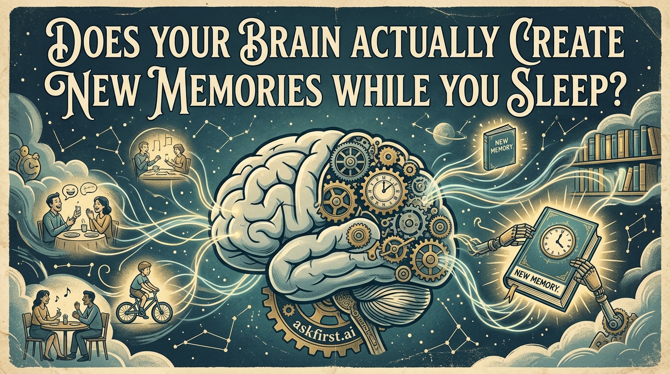 Does your brain actually create new memories while you sleep? Does your brain actually create new memories while you sleep?