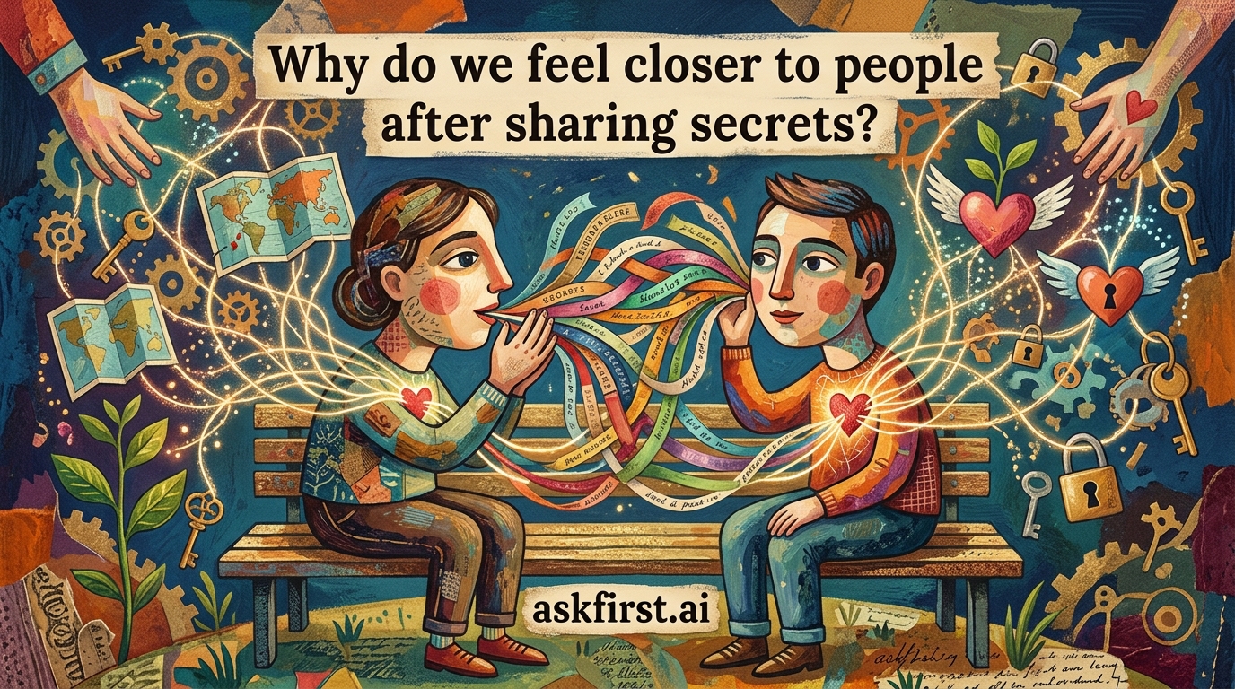 Why do we feel closer to people after sharing secrets? Why do we feel closer to people after sharing secrets?