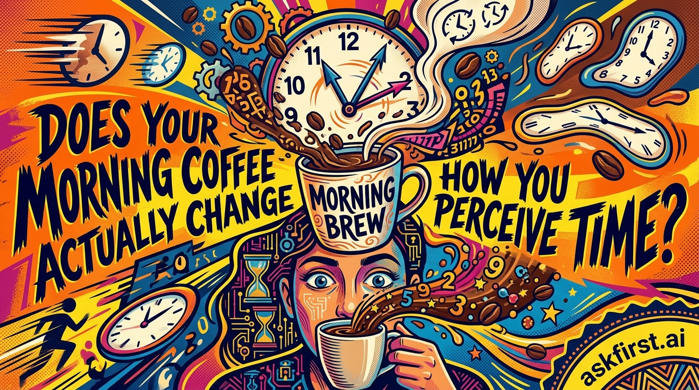 Does your morning coffee actually change how you perceive time? Does your morning coffee actually change how you perceive time?