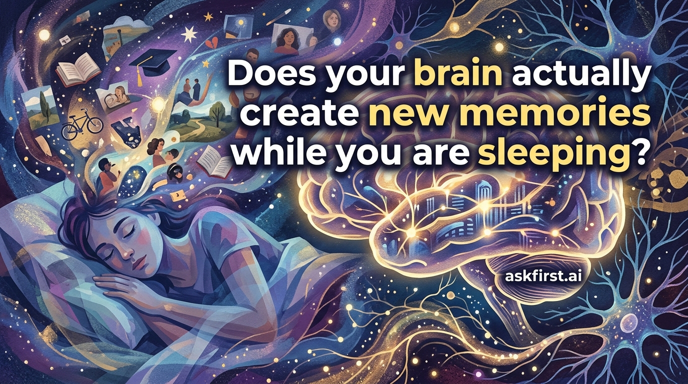 Does your brain actually create new memories while you are sleeping? Does your brain actually create new memories while you are sleeping?