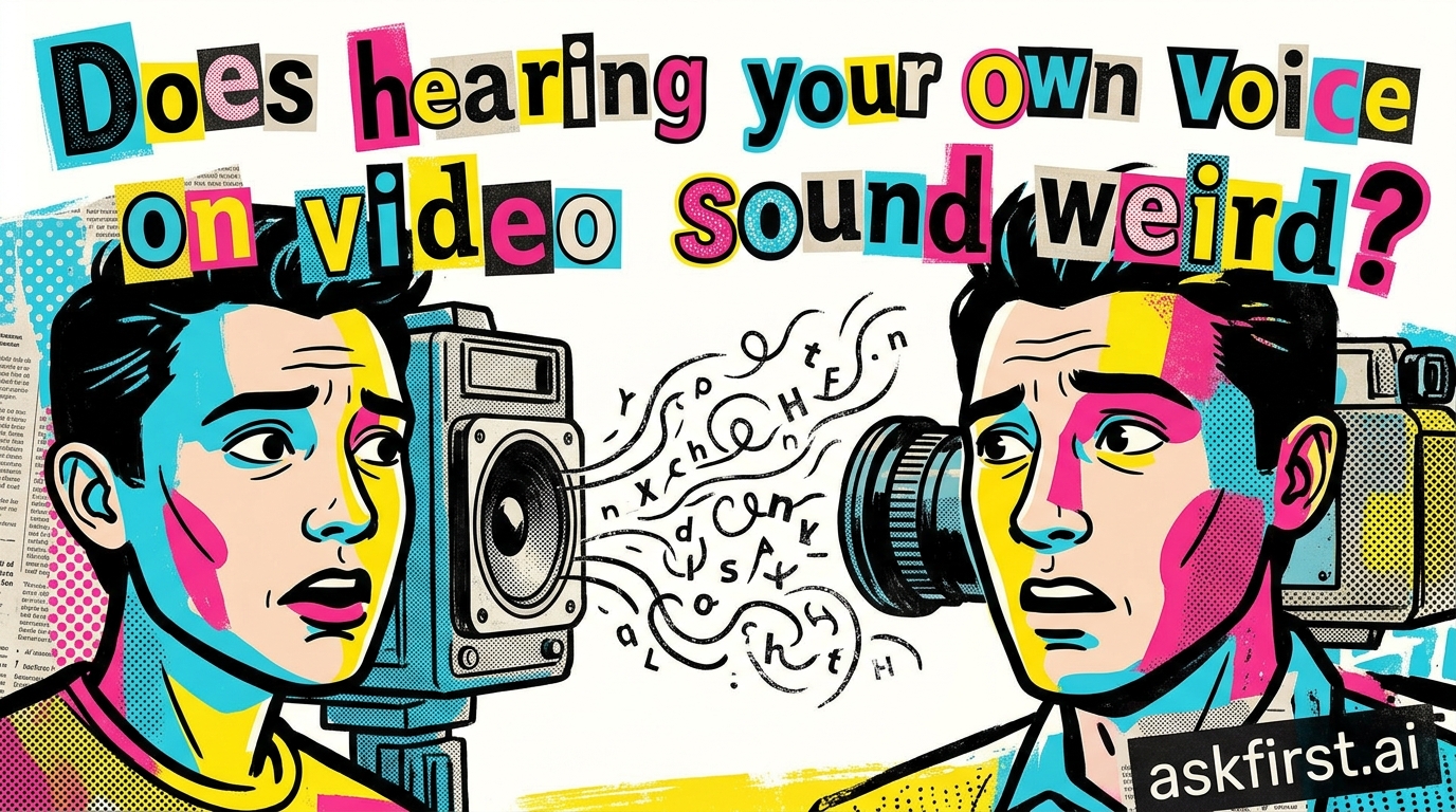Does hearing your own voice on video sound weird? Does hearing your own voice on video sound weird?
