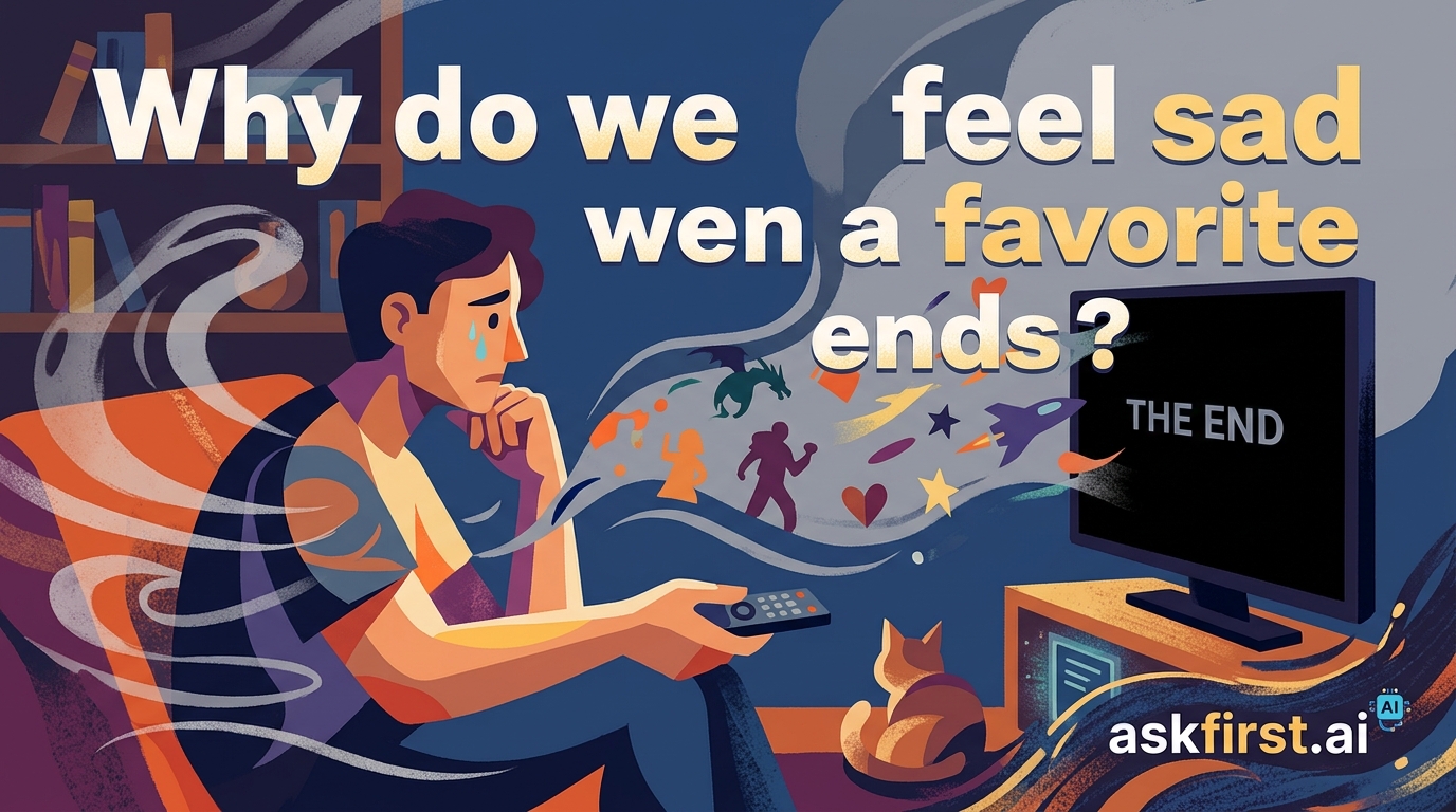 Why do we feel sad when a favorite show ends? Why do we feel sad when a favorite show ends?