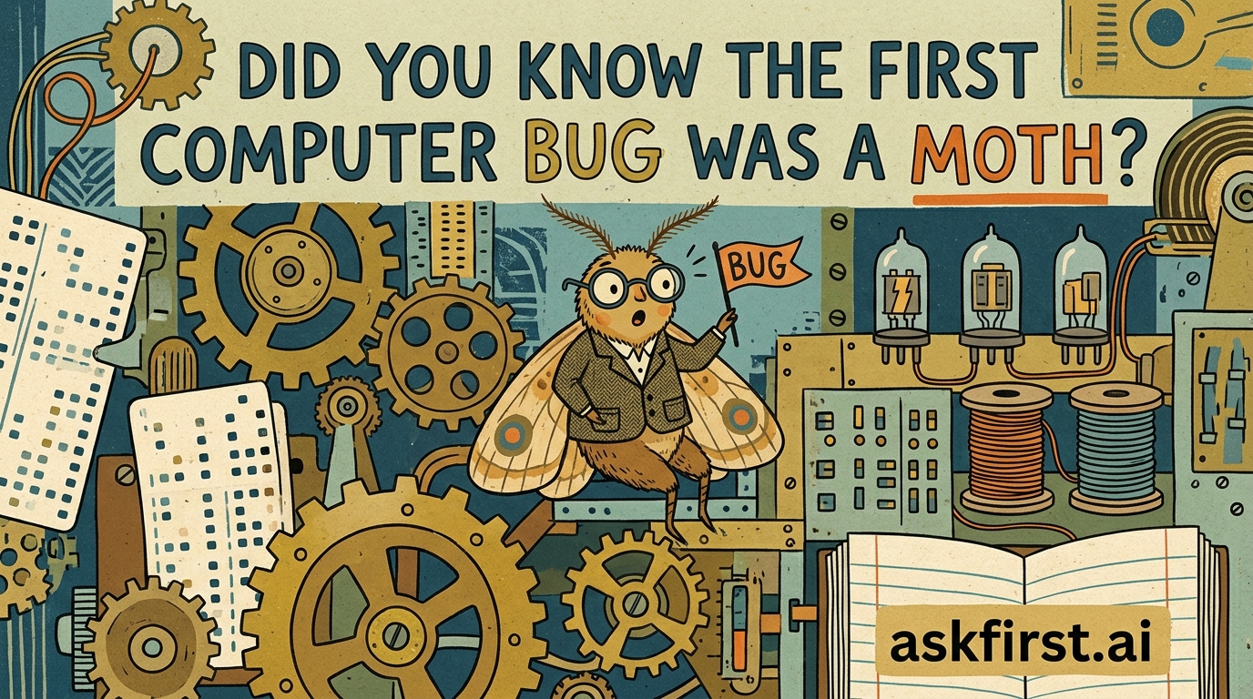 Did you know the first computer bug was a moth? Did you know the first computer bug was a moth?
