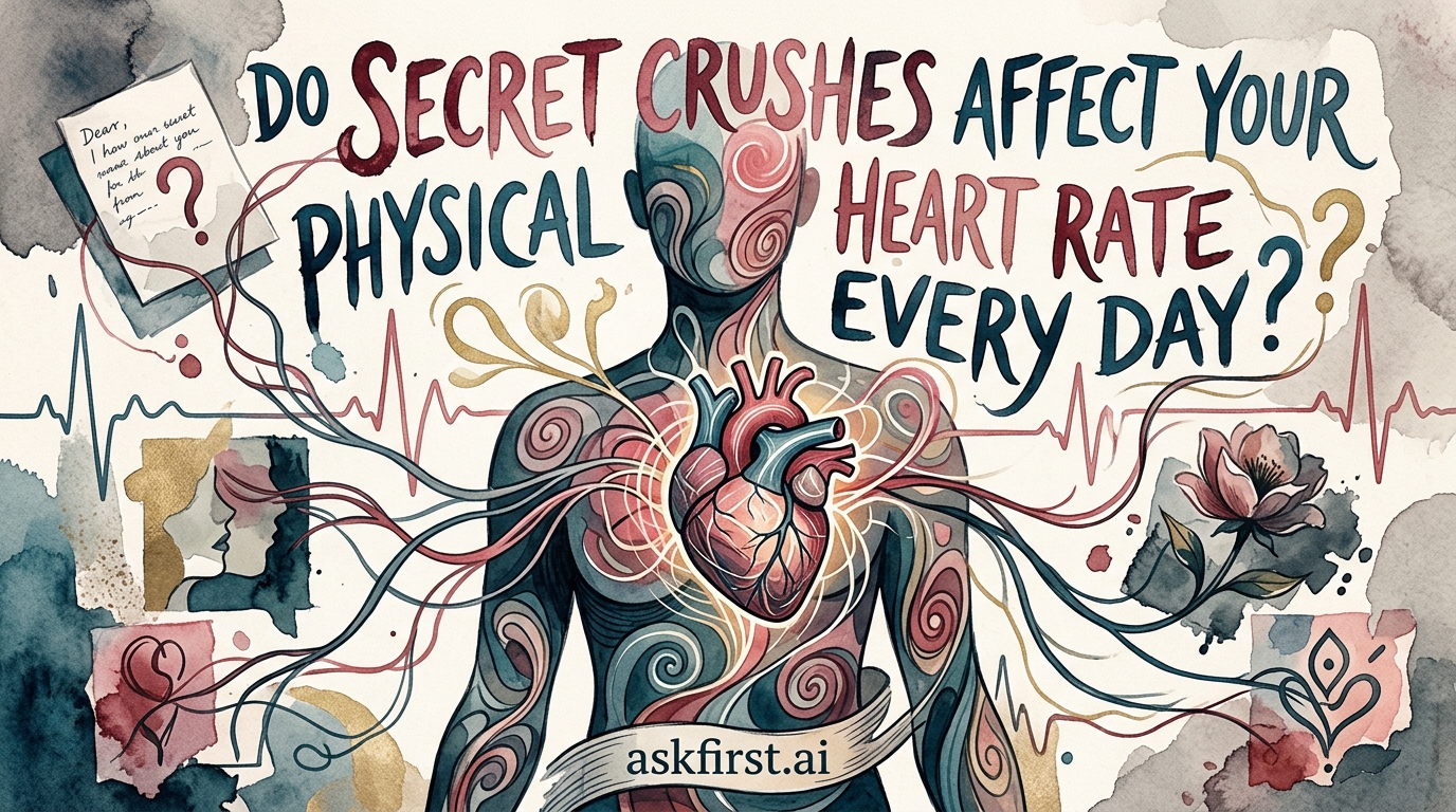 Do secret crushes affect your physical heart rate every day? Do secret crushes affect your physical heart rate every day?