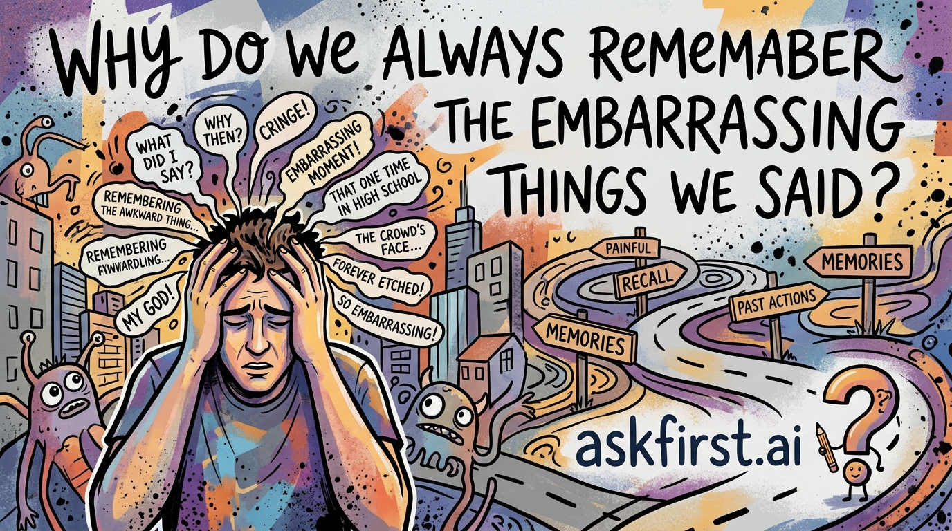 Why do we always remember the embarrassing things we said? Why do we always remember the embarrassing things we said?