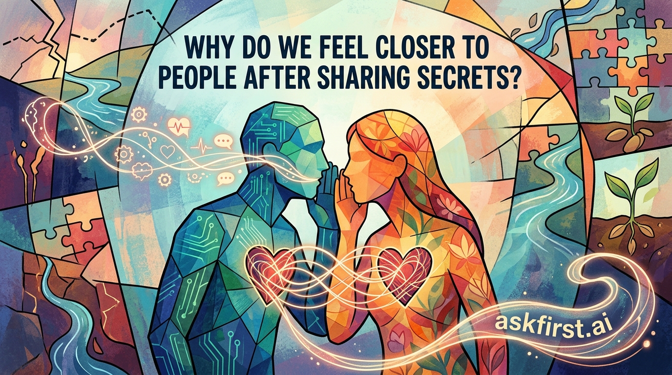 Why do we feel closer to people after sharing secrets? Why do we feel closer to people after sharing secrets?