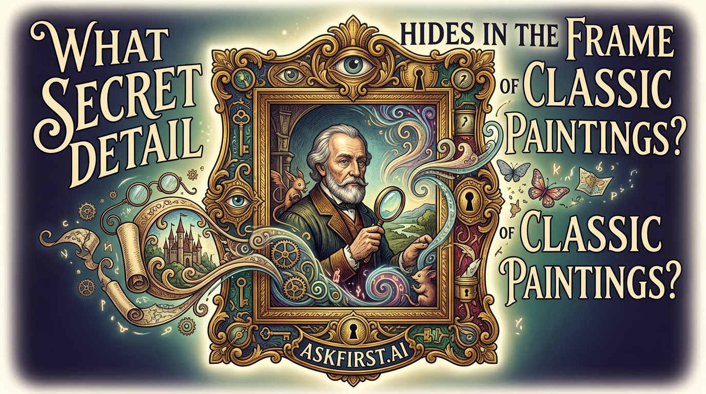 What secret detail hides in the frame of classic paintings? What secret detail hides in the frame of classic paintings?
