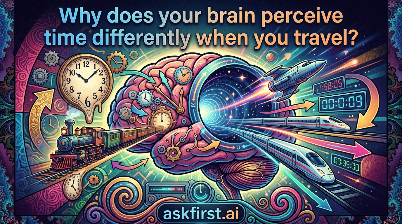 Why does your brain perceive time differently when you travel? Why does your brain perceive time differently when you travel?