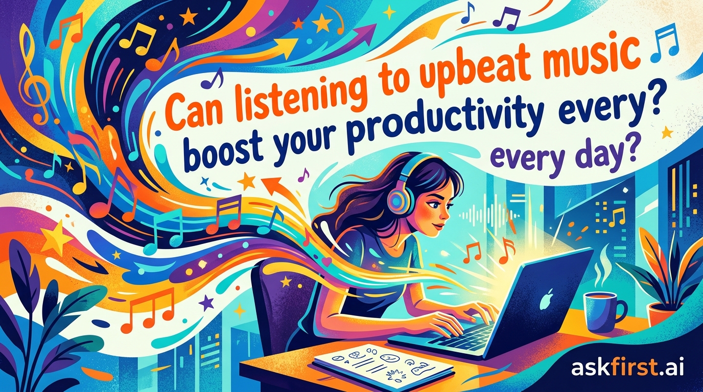 Can listening to upbeat music boost your productivity every day? Can listening to upbeat music boost your productivity every day?