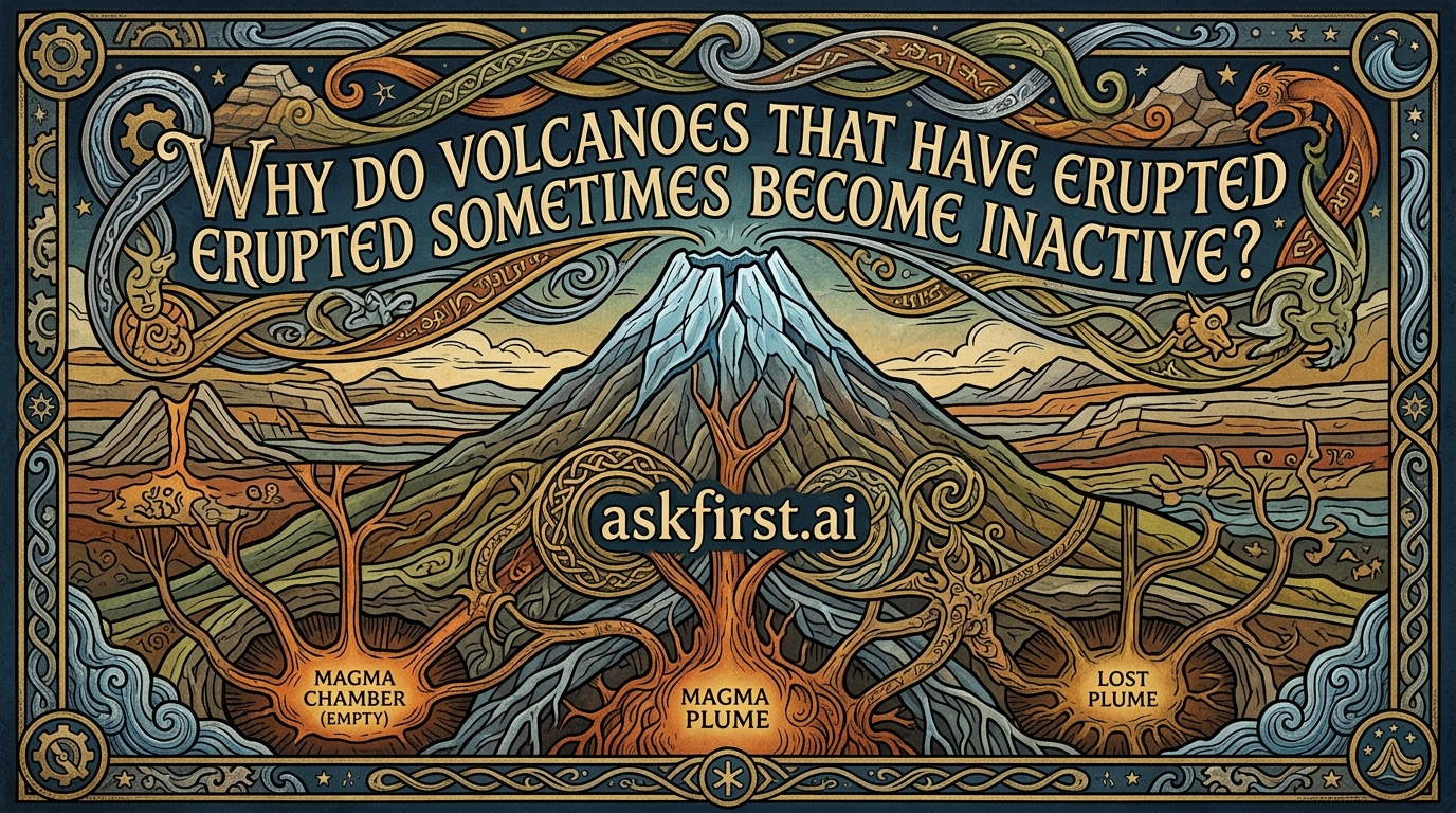 Why do volcanoes that have erupted sometimes become inactive? Why do volcanoes that have erupted sometimes become inactive?