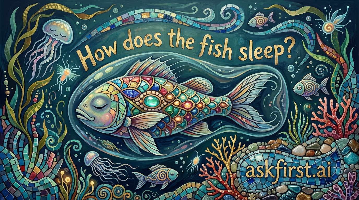 How does the fish sleep? How does the fish sleep?