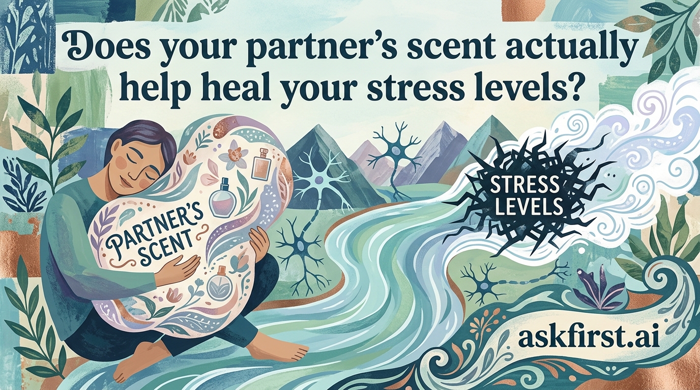 Does your partner's scent actually help heal your stress levels? Does your partner's scent actually help heal your stress levels?