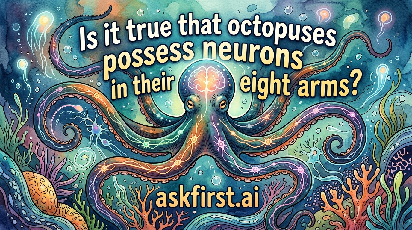 Is it true that octopuses possess neurons in their eight arms? Is it true that octopuses possess neurons in their eight arms?