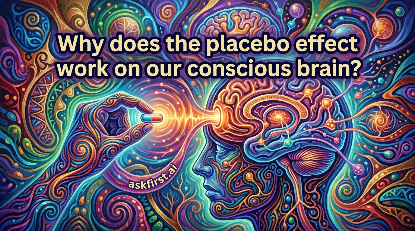 Why does the placebo effect work on our conscious brain? Why does the placebo effect work on our conscious brain?