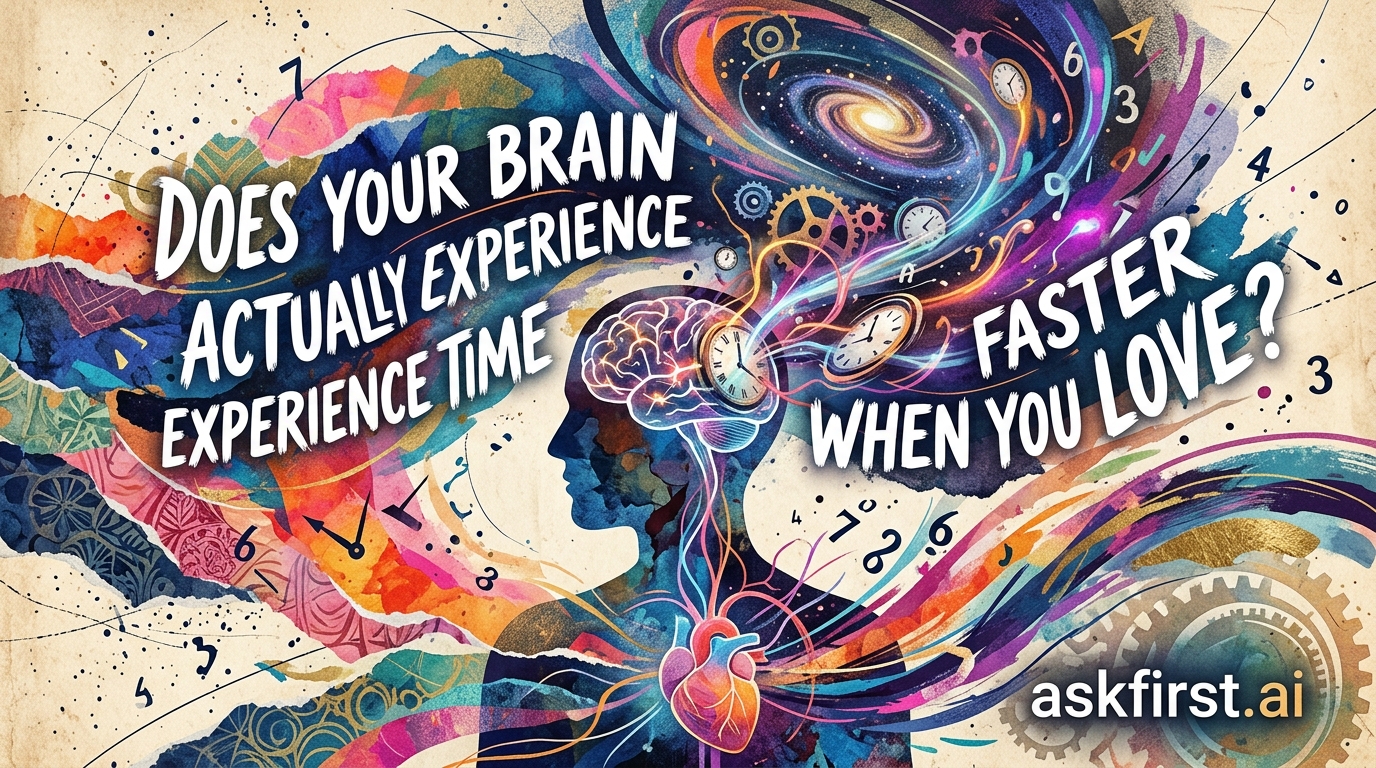 Does your brain actually experience time faster when you love? Does your brain actually experience time faster when you love?