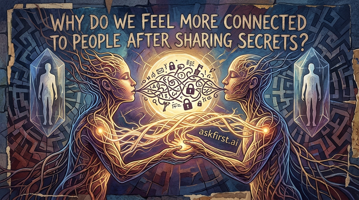 Why do we feel more connected to people after sharing secrets? Why do we feel more connected to people after sharing secrets?