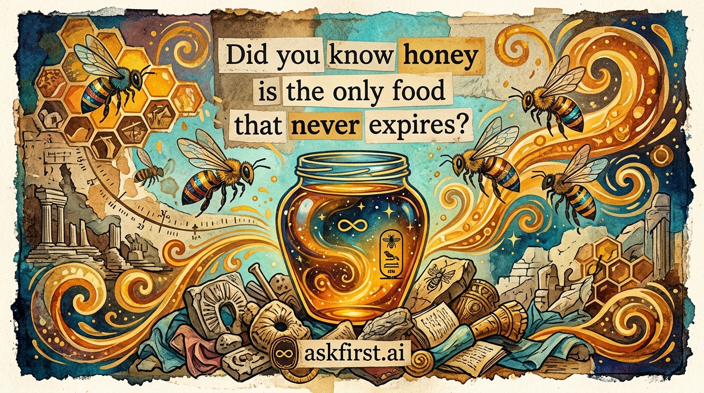 Did you know honey is the only food that never expires? Did you know honey is the only food that never expires?