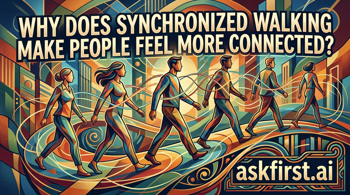 Why does synchronized walking make people feel more connected? Why does synchronized walking make people feel more connected?