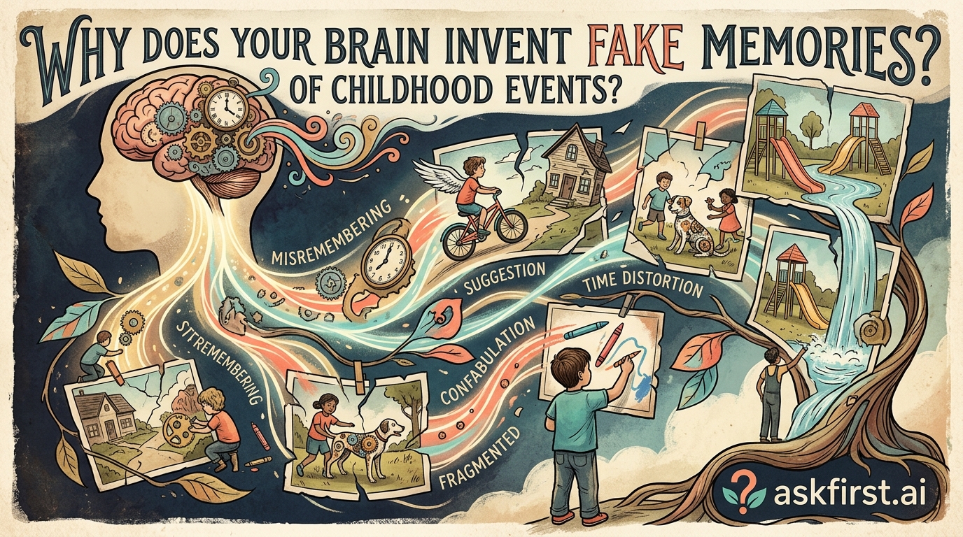 Why does your brain invent fake memories of childhood events? Why does your brain invent fake memories of childhood events?