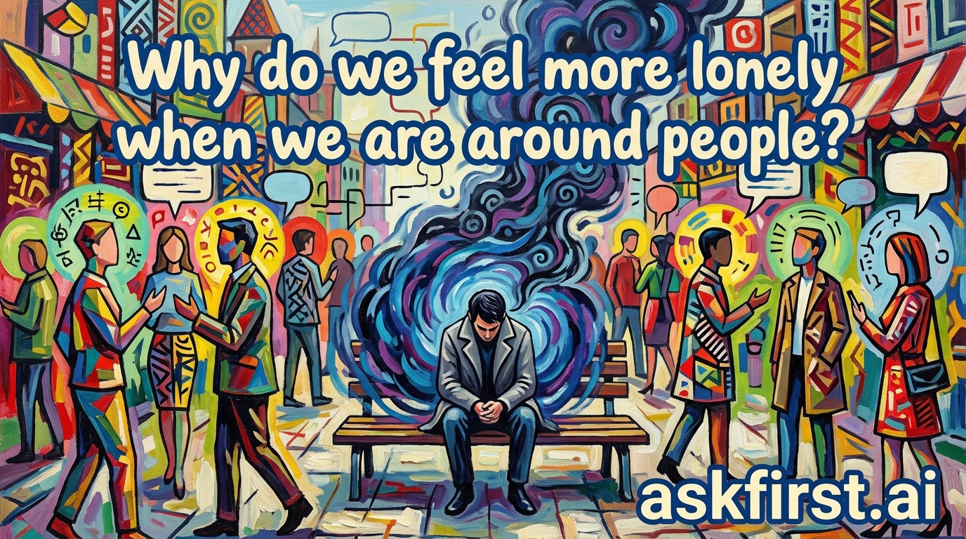 Why do we feel more lonely when we are around people? Why do we feel more lonely when we are around people?