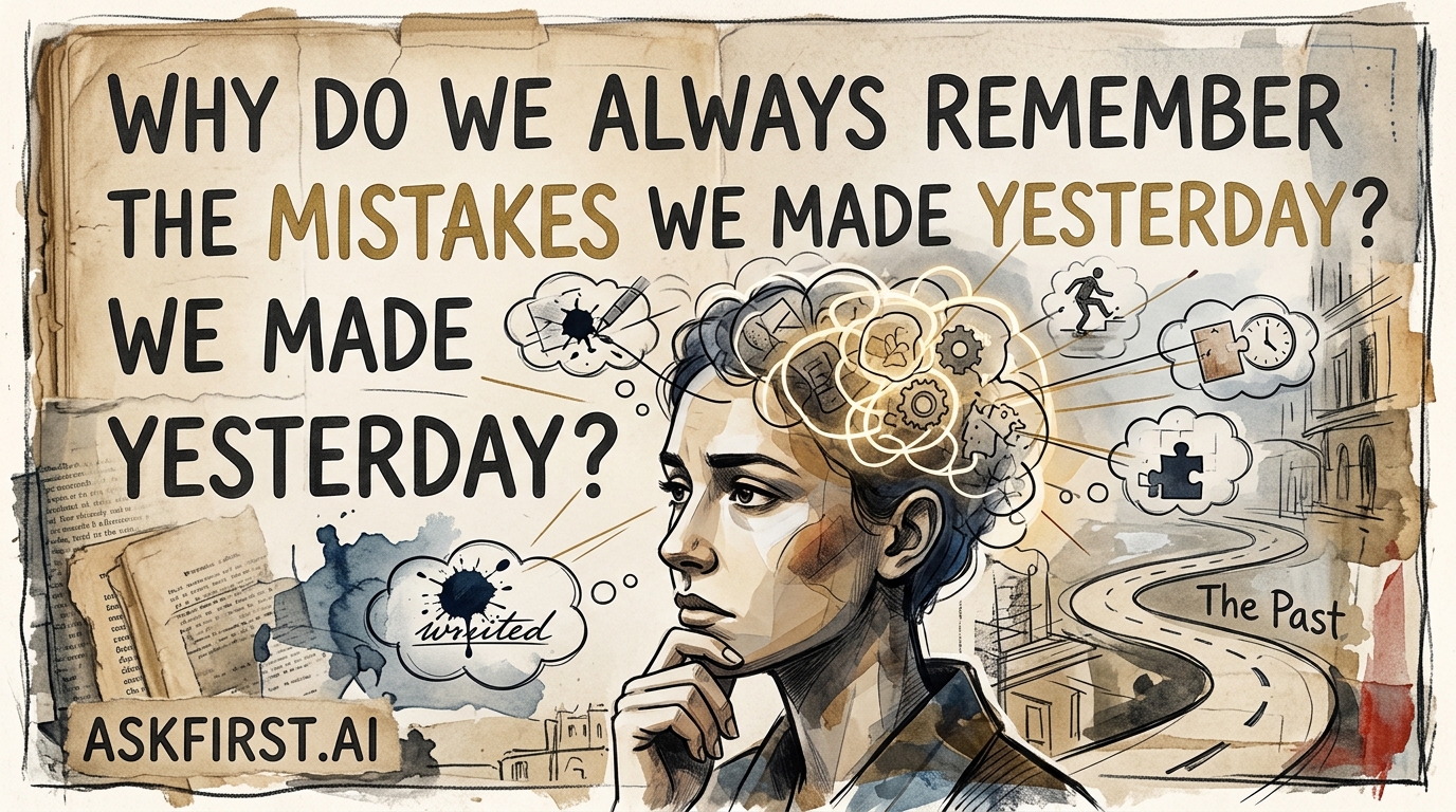 Why do we always remember the mistakes we made yesterday? Why do we always remember the mistakes we made yesterday?