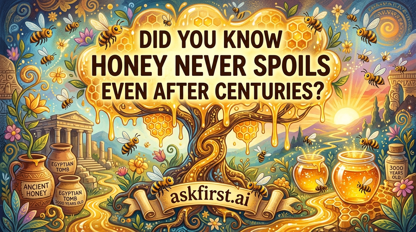 Did you know honey never spoils even after centuries? Did you know honey never spoils even after centuries?