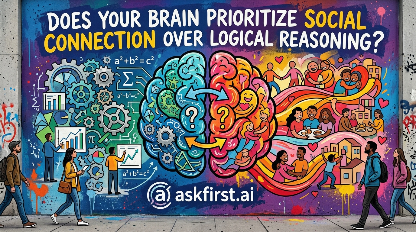 Does your brain prioritize social connection over logical reasoning? Does your brain prioritize social connection over logical reasoning?