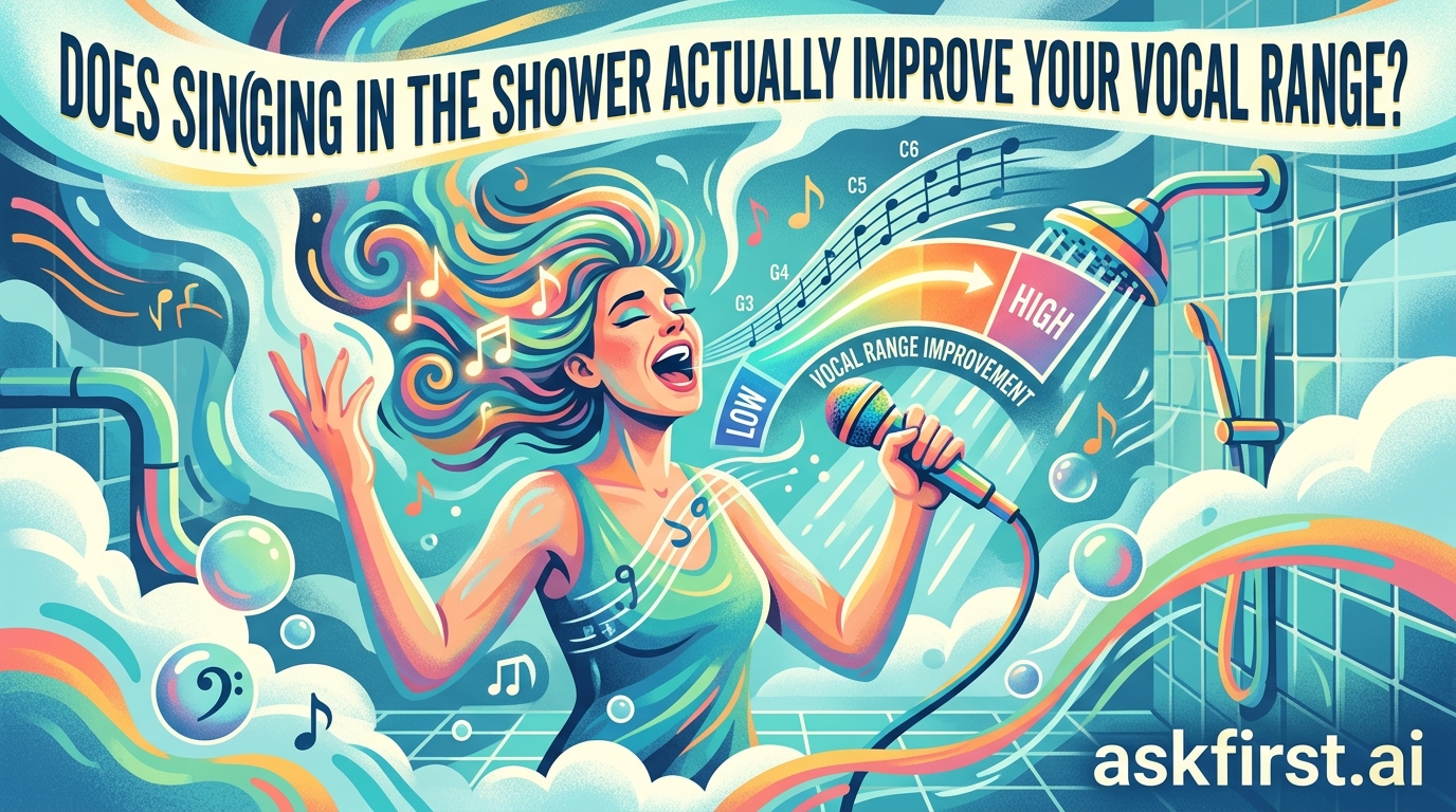 Does singing in the shower actually improve your vocal range? Does singing in the shower actually improve your vocal range?