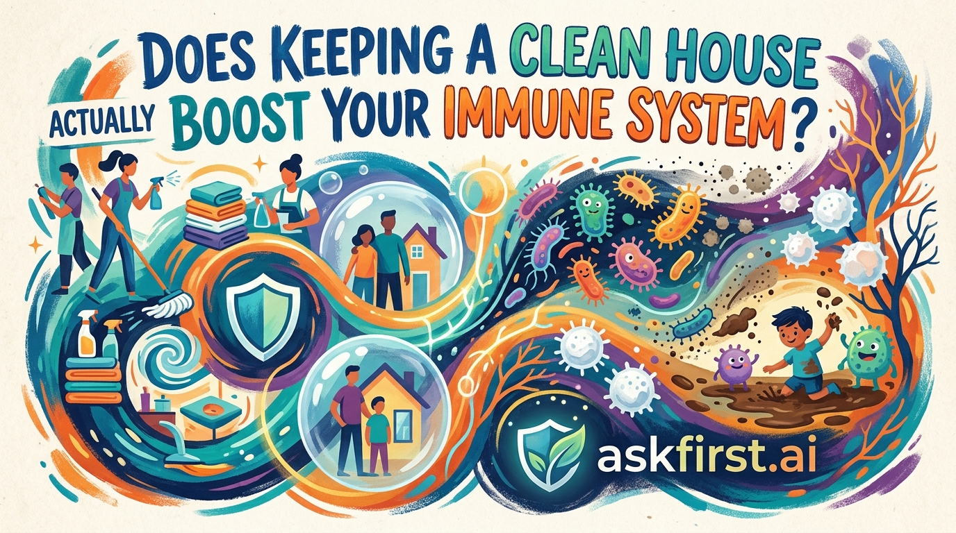 Does keeping a clean house actually boost your immune system? Does keeping a clean house actually boost your immune system?