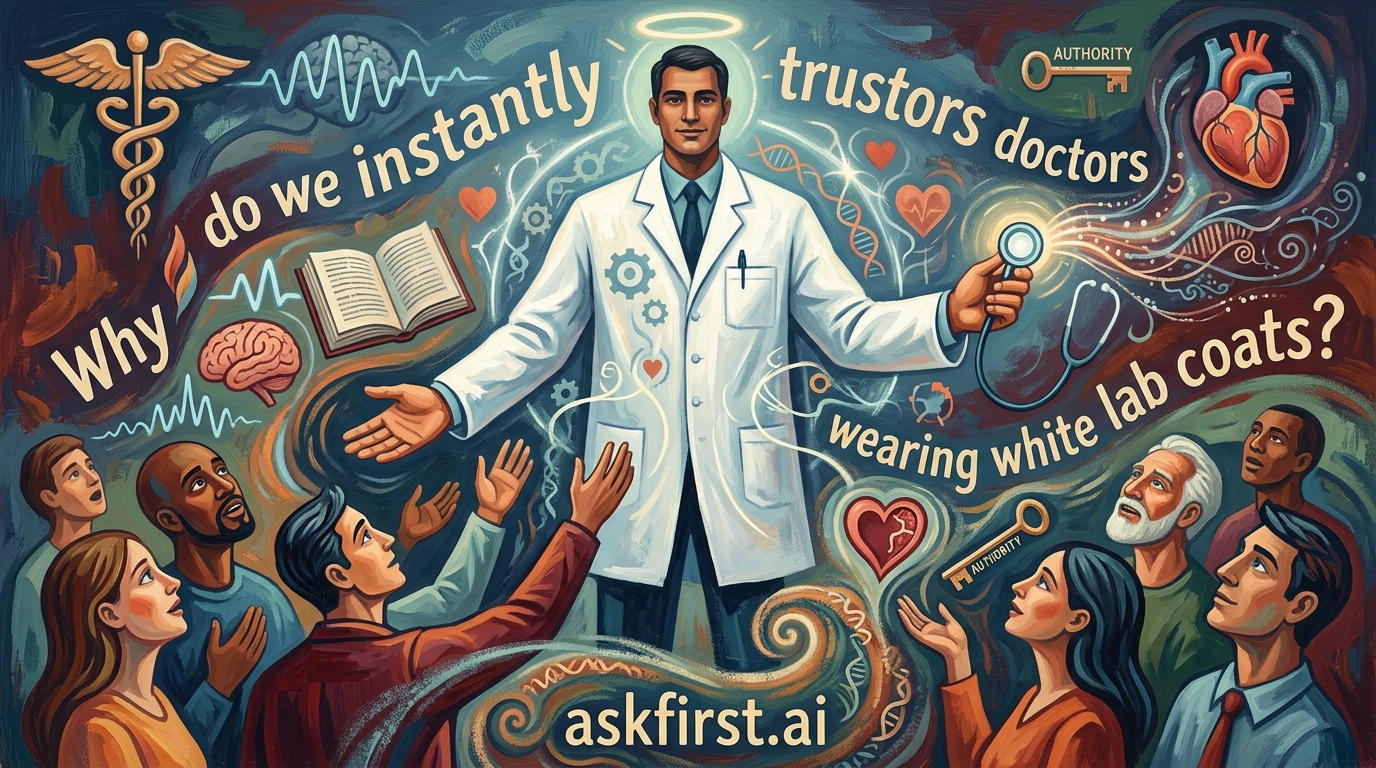 Why do we instantly trust doctors wearing white lab coats? Why do we instantly trust doctors wearing white lab coats?