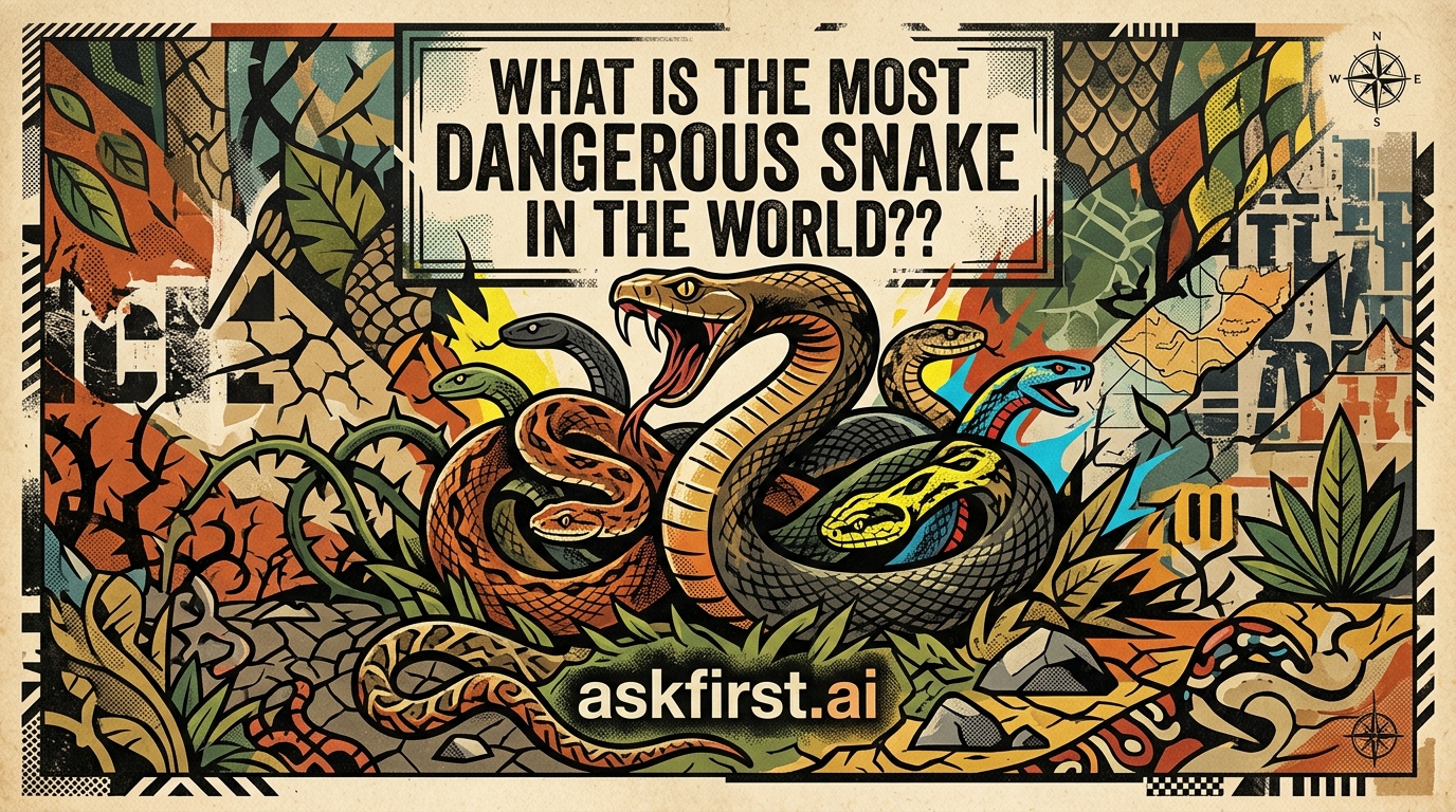 What is the most dangerous snake in the world?? What is the most dangerous snake in the world??