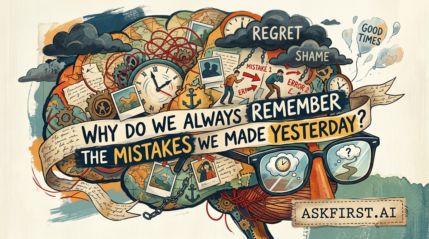Why do we always remember the mistakes we made yesterday? Why do we always remember the mistakes we made yesterday?