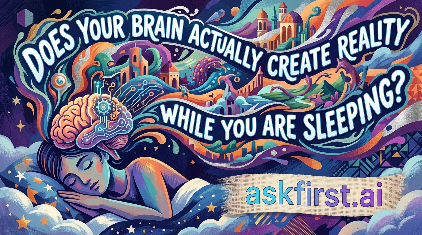 Does your brain actually create reality while you are sleeping? Does your brain actually create reality while you are sleeping?